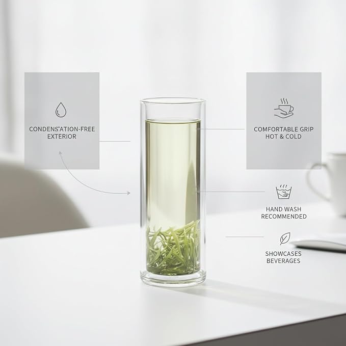 Double Wall Borosilicate Glass Mug - Image 5