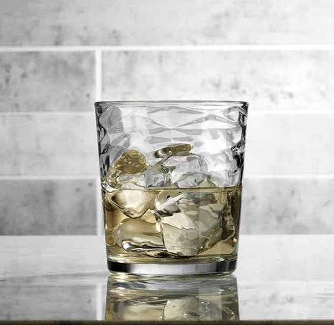 Glaver's Whiskey Glasses Set of 6. Hammered Cocktail Glasses, 13oz. Bar - Image 5