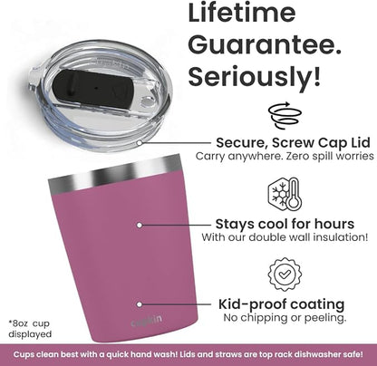 CUPKIN Toddler Tumblers, The Original 12 oz Stackable Stainless Steel Cups - Image 3