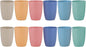 Wheat Straw Unbreakable Cup - 12 oz Reusable Drinking Glasses Sets by LuckyZone