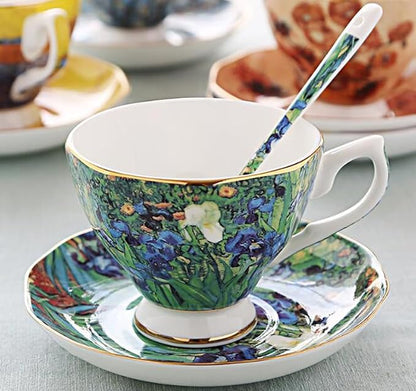 Bone China Cup &Saucer Set, 7oz- Van Gogh's Paintings - Image 3