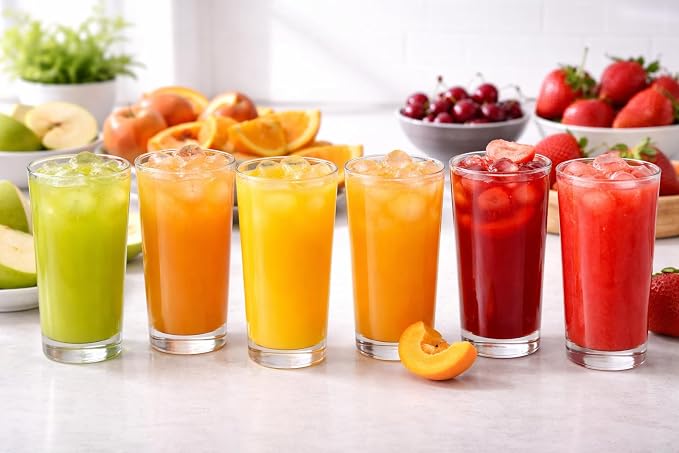BOHEM'S Small Juice Glasses, Mini Clear Glass Cups Tumblers, Drinking Glassware - Image 2