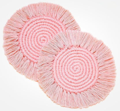 Boho Coasters Set of 2, Cute & Absorbent Drink Coasters - Image 8