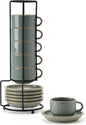 JIEMEI HOME Porcelain Stackable Espresso Cups by JHJIEMEIHOME