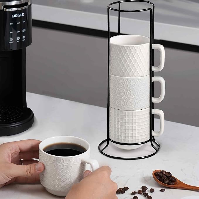 Stackable Coffee Mug Set of 4 - Image 5