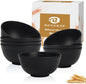 Cereal Bowls 26 OZ, Unbreakable Wheat Straw Bowl 8 PCS, Reusable Plastic Bowl by BUSOKIP