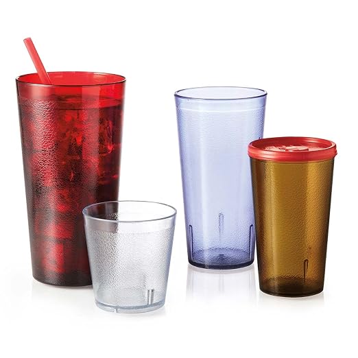 G.E.T. 6632-1-R Heavy-Duty Plastic Restaurant Tumblers, 32 Ounce, Shatterproof - Image 4