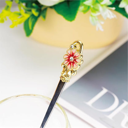 Flower Tea Cup, Daisy Flower Clear Glass Fancy Coffee Cup - Image 6