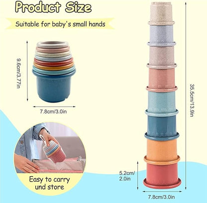 Baby Stacking Nesting Cups Toys - Image 3