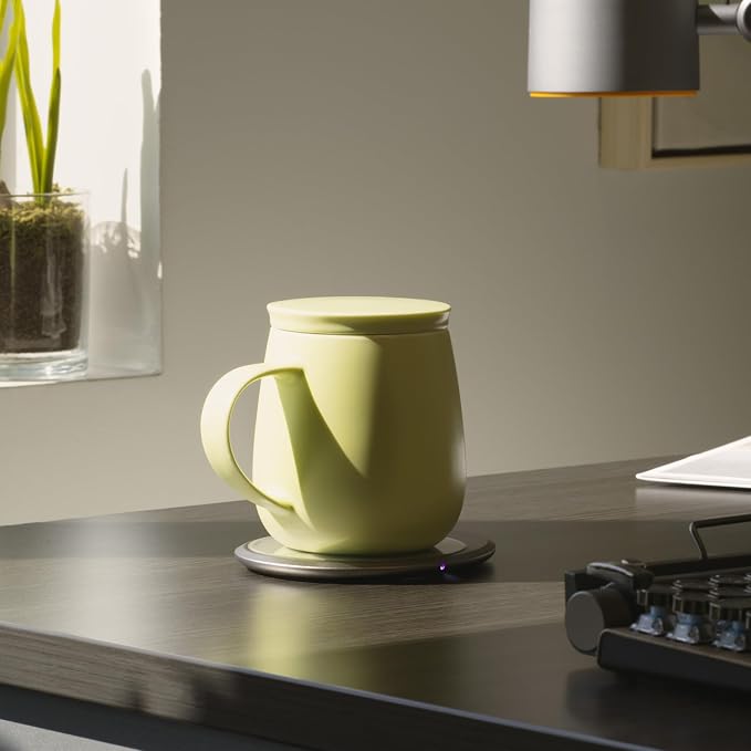 Ui 3 Self-Heating Mug Set – Verde Green | 12 fl oz / 355 mL Ceramic Coffee & - Image 4