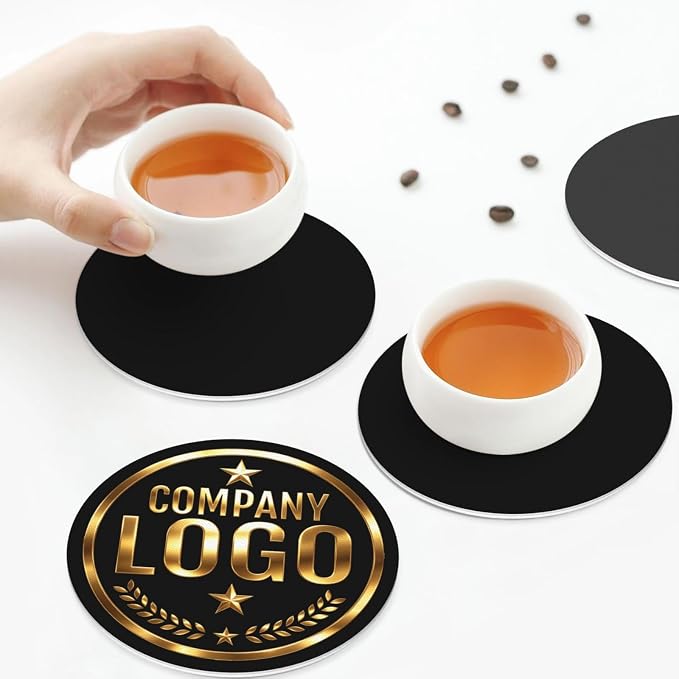 Custom Leather Coasters with Logo - Image 8