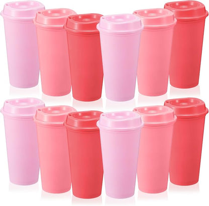 FillTouch 12 Pcs 16 oz Reusable Coffee Cups by FillTouch