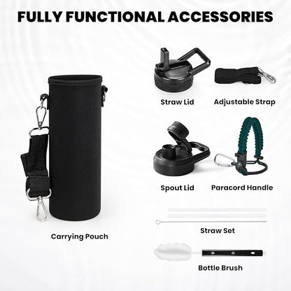 RAYMYLO Insulated Water Bottle 24 oz, Triple Wall Vacuum Stainless Steel | - Image 5