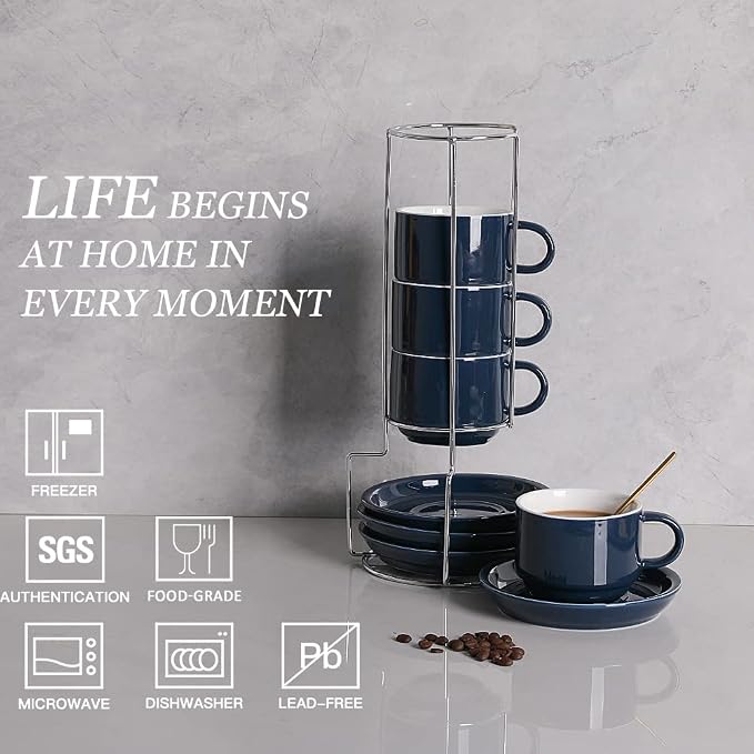 Sweejar Porcelain Cappuccino Cups - Image 2