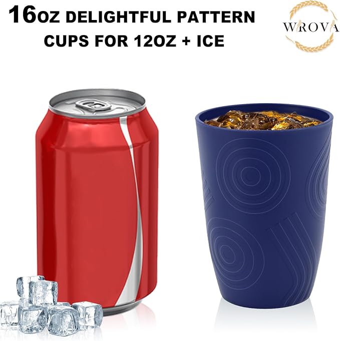 Wrova Wheat Straw Cups 16oz set of 8 - Image 4