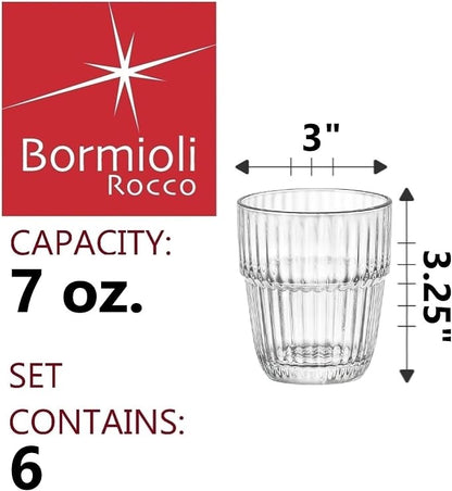 Bormioli Rocco Barshine 7 oz. Juice Stackable Tempered Drinking Glasses - Image 2