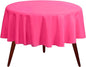 Gee Di Moda Round Tablecloth - 90 Inch Fuchsia Round Table Cloth for 30 to 60 Inch Round Tables - Heavy Duty Washable Fabric - for Buffet Table, Holiday Party, Dinner, Wedding & Baby Shower