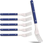 6-Piece Vintage 8.19-inch Dinner Fork Set Silverware Set BRIIEC Stainless Steel by BRIIEC