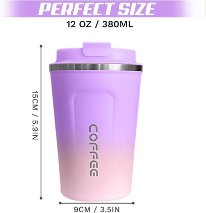 SPLMIFA Travel Coffee Mug Leak-Proof, Reusable Coffee Cups - Image 4