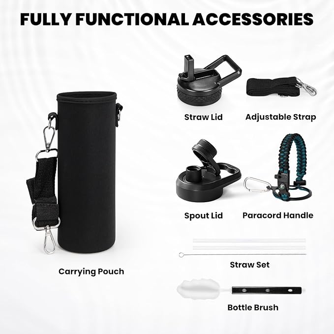 RAYMYLO Insulated Water Bottle 20 oz, Triple Wall Vacuum Stainless Steel | - Image 6