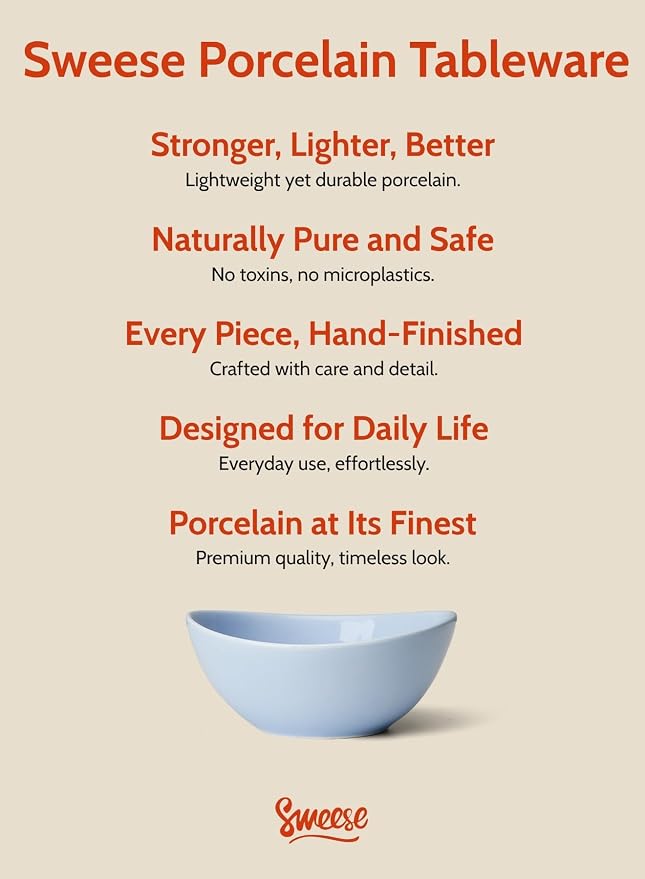 Sweese 10 oz Small Porcelain Bowls - Image 7