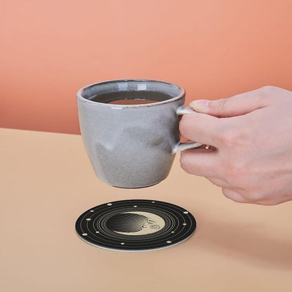 Sun Star Moon Leather Drinks Coasters - Image 7