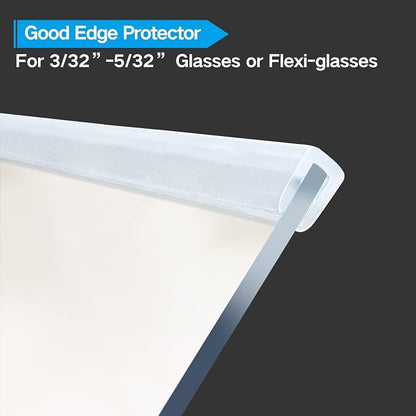 Clear Rubber Edge Trim, U Channel Silicone Rubber Edge Trim, 1/8" Slot - Image 4