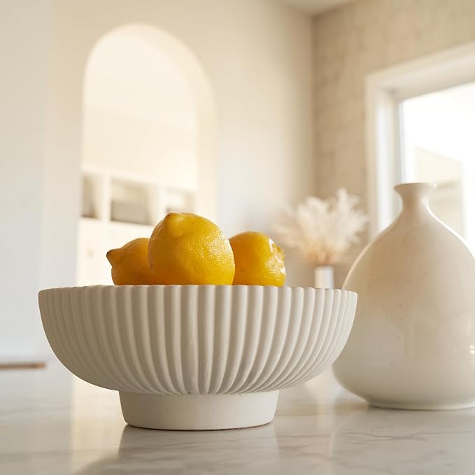 Decorative Concrete Fruit Bowl For Kitchen Counter Or Table Decor – Premium - Image 8