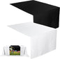 2 Pcs Black White Sublimation Table Runners Blanks 24 x 72 Inch Polyester Table by Breling