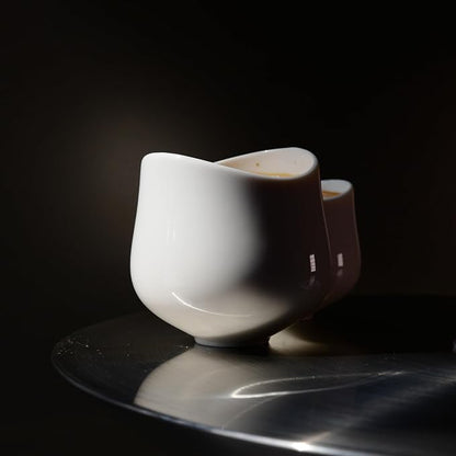 palatti Mobius Porcelain Coffee Cup, M Size, 5oz / 150ml, Pour Over, and Flat - Image 4