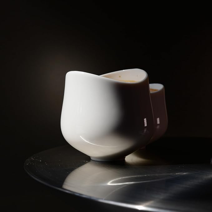 palatti Mobius Porcelain Coffee Cup, in S, L Sizes, Pour Over, Latte Art - Image 4