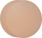 Nikalaz Round Placemats Set (Pack of 4) Recycled Leather Table Mats 15 inches, Kitchen Dining Table Decor by Nikalaz (Light Camel)