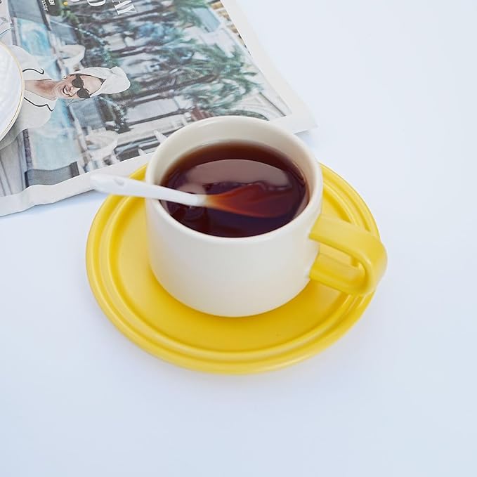 Bone China Tea Cup and Saucer Set - Image 3