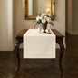 Signature Linen™ by D'Moksha Ivory Table Runner 48 Inches, 100% Pure Linen by DMokshaHomes