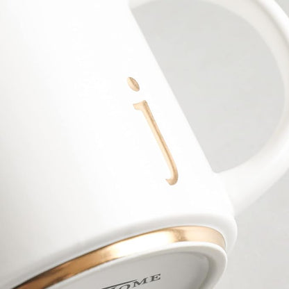 COLLECTIVE HOME Ceramic Coffee Mug, 15 oz Monogram Cup - Image 7