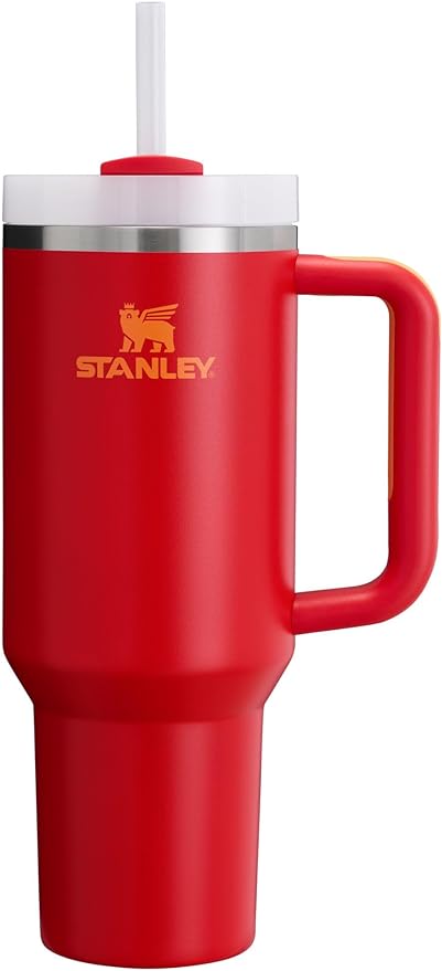 STANLEY Quencher H2.0 Flow State Tumbler, 40 oz, Chili | Handle and Straw | by Unknown