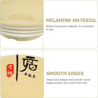 STOBAZA Melamine Ramen Bowl Large Noodle Soup Container for Restaurant Use Smooth Finish Household Tableware for Rice Noodles Dessert and Asian Cuisine