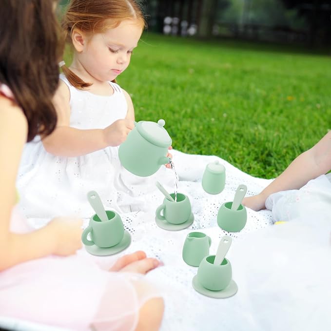 MCGMITT Silicone Tea Set, Tea Party Set - Image 7