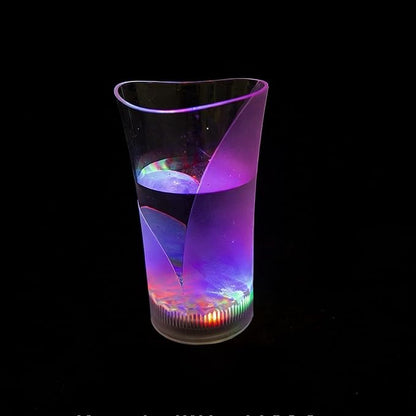 Flash Light Up Cups Glowing LED Beer Wine Whisky Liquor Crystal Glasses Tumbler by Unknown
