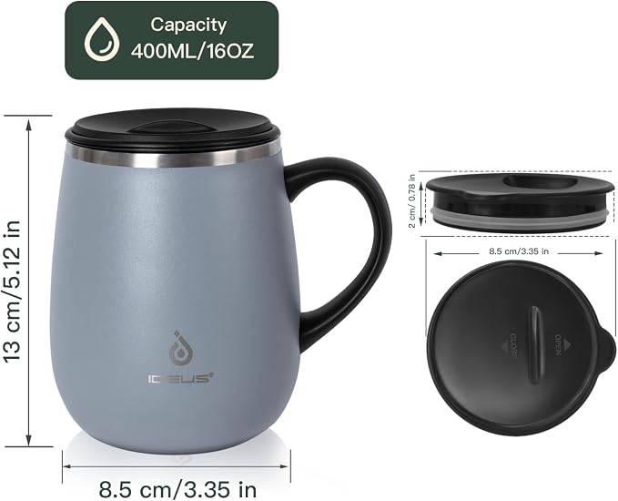 Ideus 16 oz Insulated Coffee Mug - Image 4