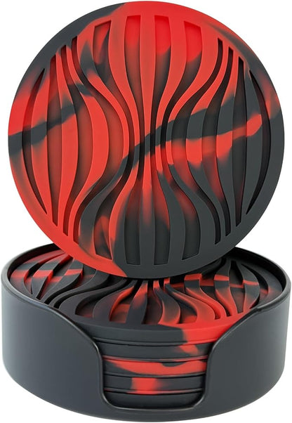 Silicone Coaster Set of 6 Pieces by Unknown