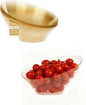 BESTSTAR Clear and Gold Gliter Plastic Serving Bowls 8 Pack 20OZ – Angled Disposable Party Bowls for Chips, Salad, Fruit & Candy – Heavy Duty Clear Serving Bowls for Parties, Buffet, Christmas