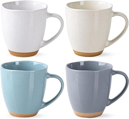 AmorArc 12oz Coffee Mugs, Ceramic Coffee Mugs set of 4 by AmorArc