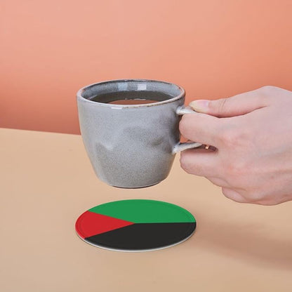 6 Pack Martinique Flag Leather Coaster - Image 7