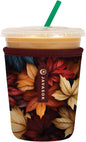 Sok It JavaSok Iced Coffee & Cold Soda Insulated Neoprene Cup Sleeve (Fall Blend, Small: 16-20oz)