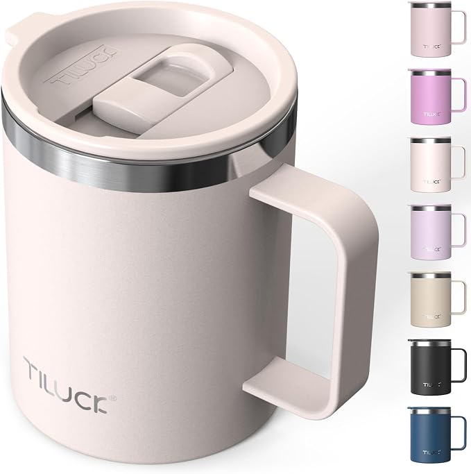 TILUCK 12 oz Insulated Coffee Mug by TILUCKBringsGoodLuck
