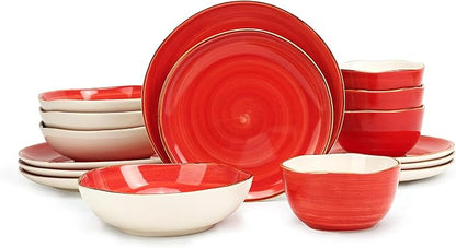 Highland 16-Piece Dinnerware Set Service by HomeVSS