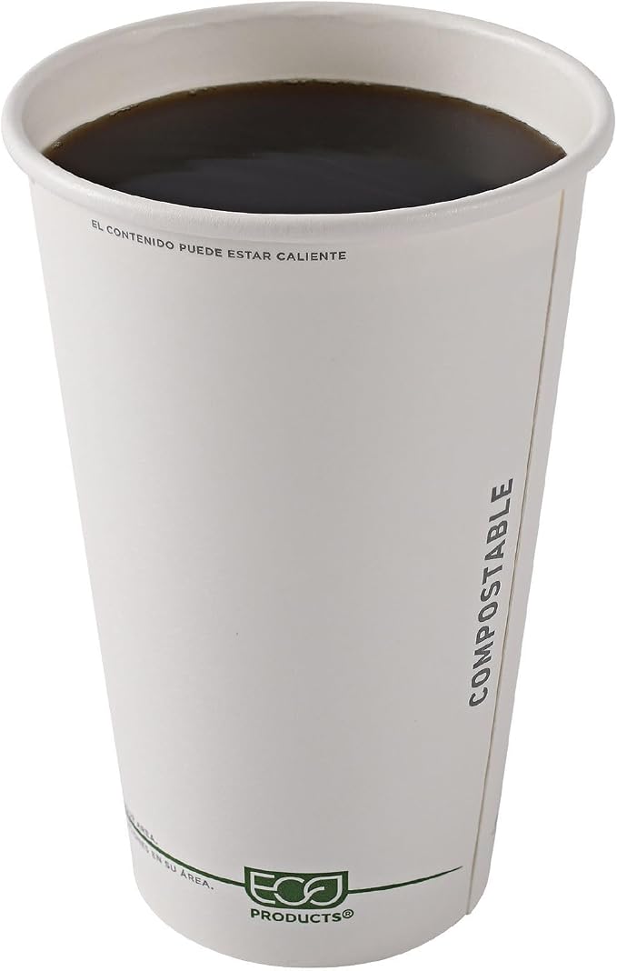 ECO PRODUCTS GreenStripe Disposable Paper Hot Cups, 16 oz, Paper To-Go Cups - Image 6
