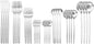 JASHII 32-Piece Tableware Set Stainless Steel Flatware Set with Coffee Spoon Long Handle Spoon Premium Cutlery Service for 4 Satin Finish Utensils for Home (Silver)