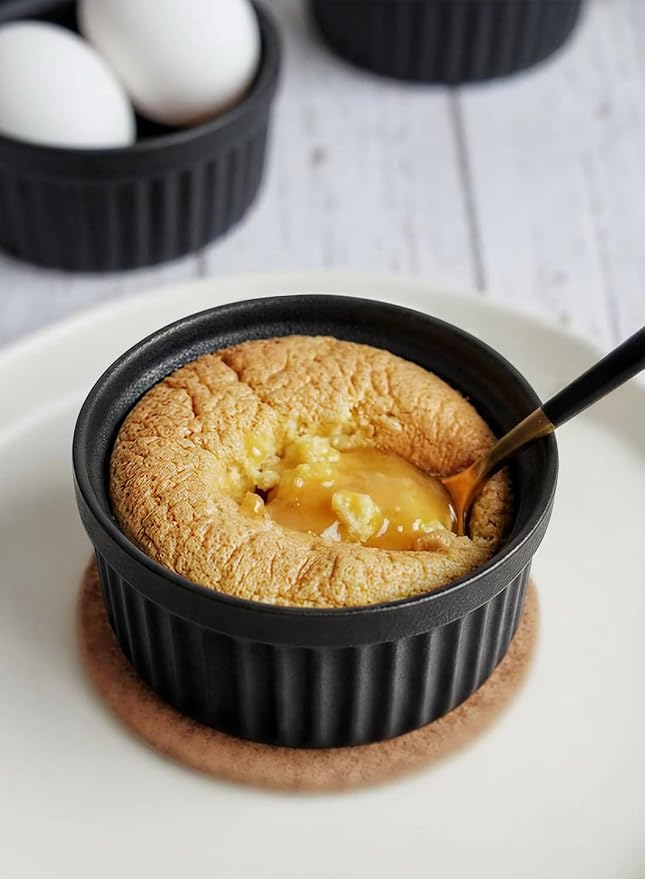 LE TAUCI Ramekins 8 OZ Oven Safe, Creme Brulee Ramekins, Pudding Custard Cups - Image 7